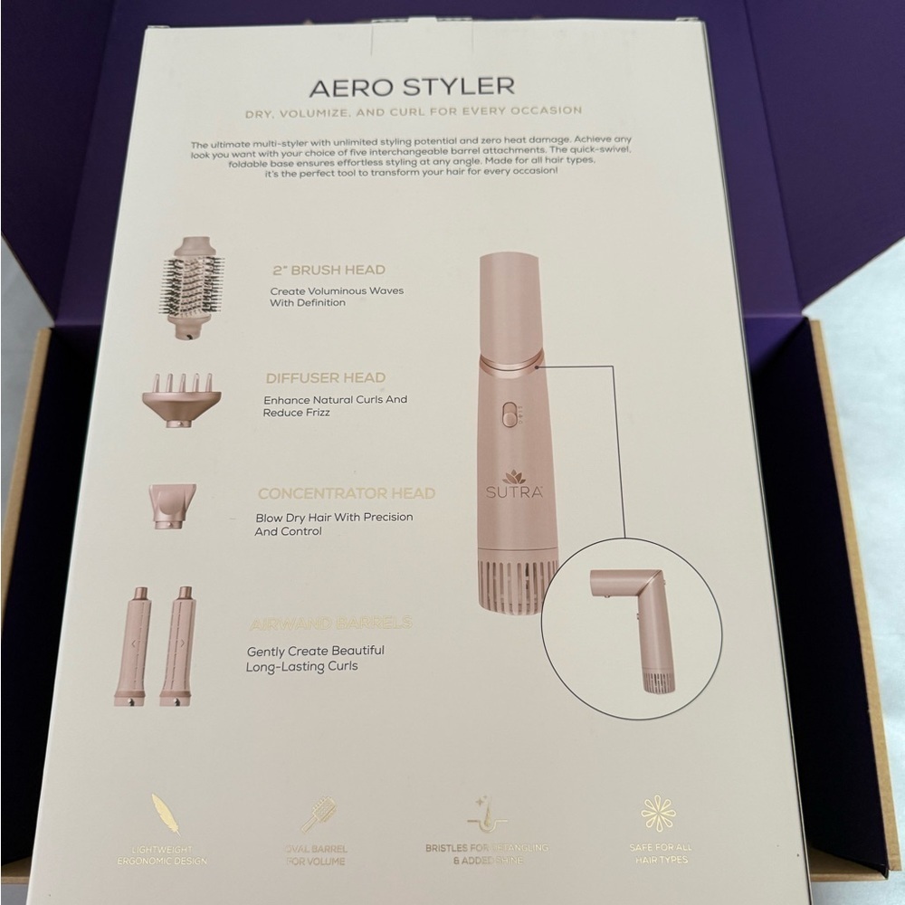 Sutra Aero Styler Pink New In Box - Picture 3 of 5